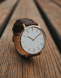 Leather Strap Watch - Brown